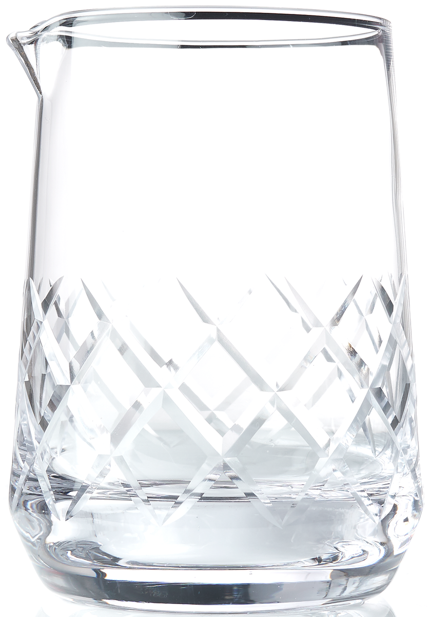 The Elan Collective Mixing Glass Set, Crystal Lake design