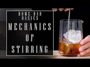 Mechanics of Stirring a Drink by the Educated Barfly