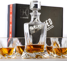 The Elan Collective Uncorked - Whiskey Decanter Set, The Charles Design