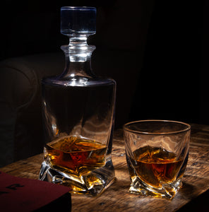 The Elan Collective Uncorked - Whiskey Decanter Set, The Charles Design